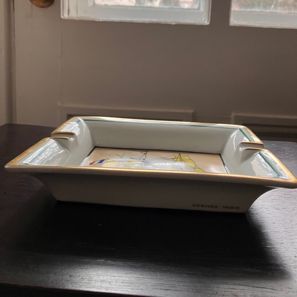 VINTAGE HERMÈS SHIP Cigar Ashtray/Change tray - Picture 8 of 13